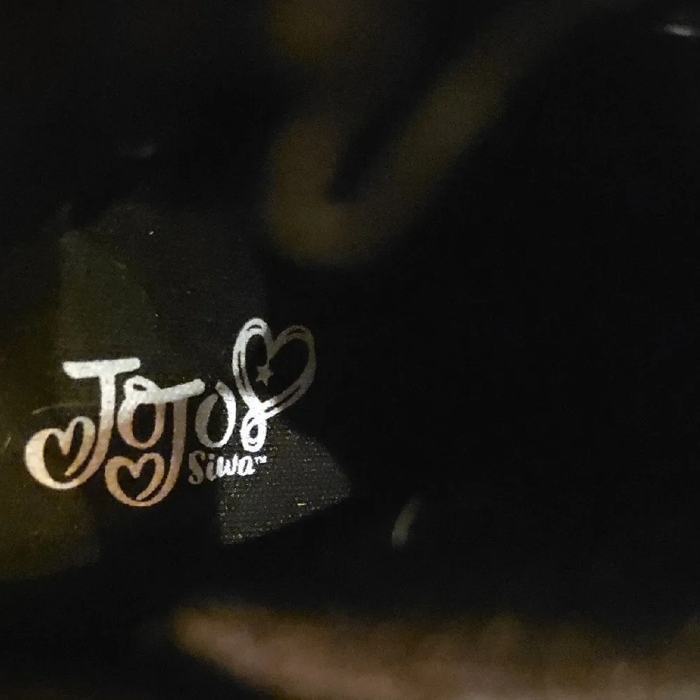 JoJo Siwa Black Glitter Combat Boots